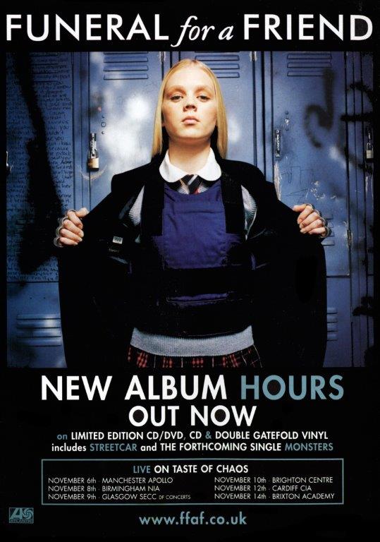 FUNERAL FOR A FRIEND Hours Poster prints4u