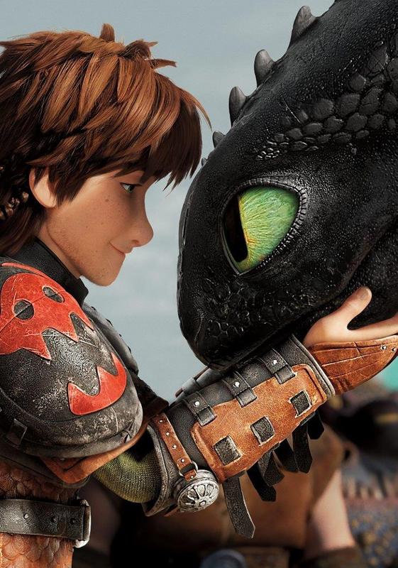 How To Train Your Dragon 2 Cartoon Toothless Movie Poster 13x20 20x30" 24x36" #4 