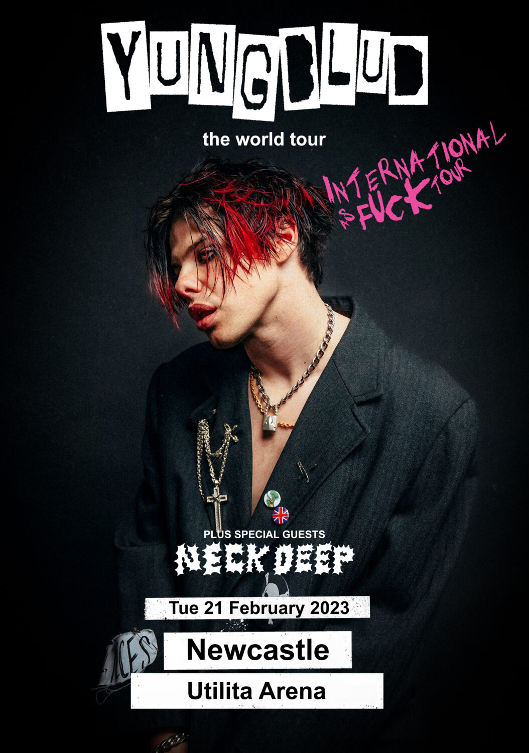 YUNGBLUD International As Fuck 2023 The World Tour NEWCASTLE Utilita