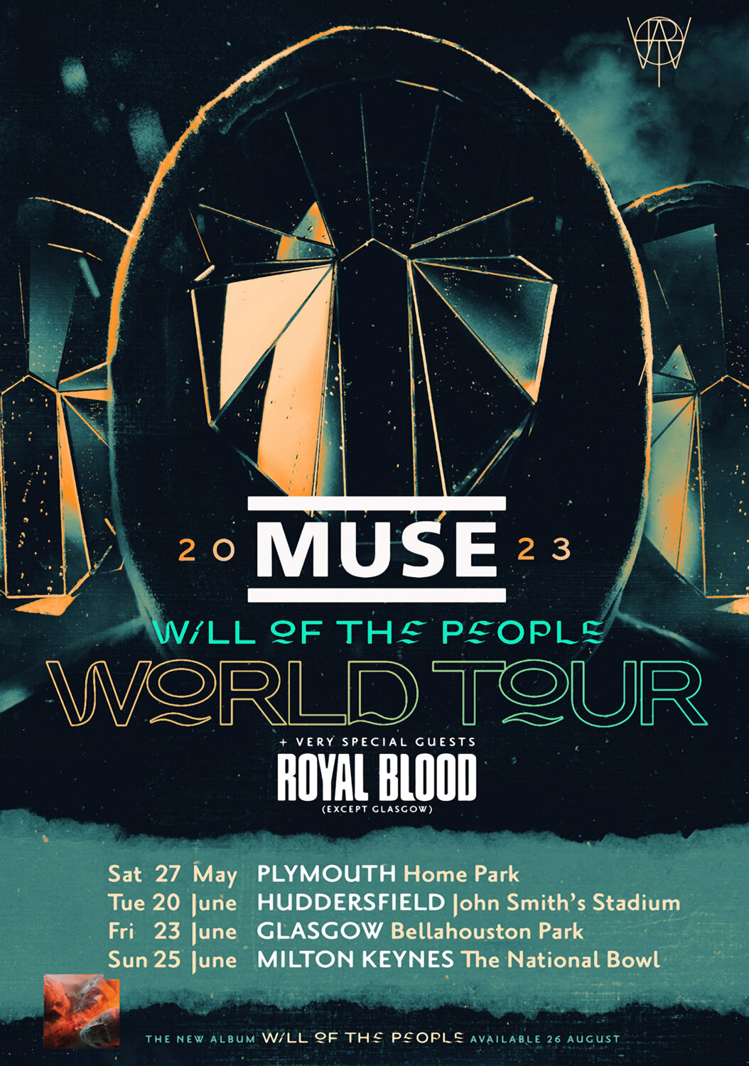 MUSE Wall of the People 2023 World Tour Poster