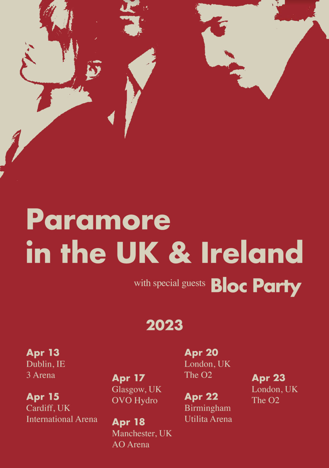 PARAMORE in the UK & Ireland This is Why Tour Poster