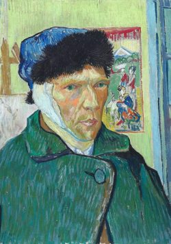 VINCENT VAN GOGH Self-Portrait with Bandaged Ear Poster Print