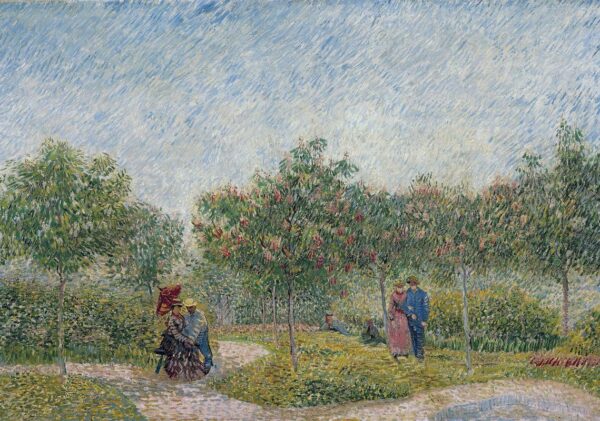 VINCENT VAN GOGH Courting Couples in the Voyer d'Argenson Park in Asnieres Poster Print