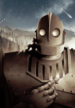 The Iron Giant Movie Poster - Classic 90's Vintage Poster