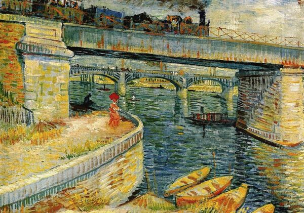 VINCENT VAN GOGH Bridges across the Seine at Asnieres Poster Print