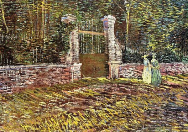 VINCENT VAN GOGH Entrance to the Park at Voyer-d'Argenson in Asnieres Poster Print