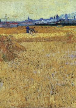 VINCENT VAN GOGH View from the Wheat Fields Poster Print