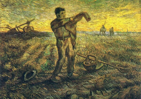 VINCENT VAN GOGH Evening - The End of the Day (after Millet) Poster Print