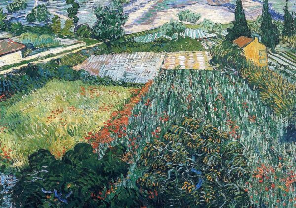 VINCENT VAN GOGH Field with Poppies Poster Print
