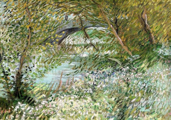 VINCENT VAN GOGH Banks of the Seine with the Pont de Clichy in the Spring Poster Print