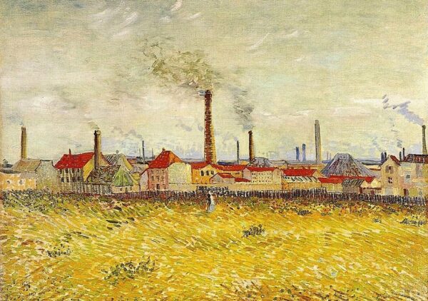VINCENT VAN GOGH Factories at Asnieres Poster Print