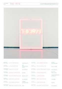 THE 1975 November 2015 UK Tour Poster