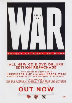 30 SECONDS TO MARS Love Lust Faith Dreams Poster Print