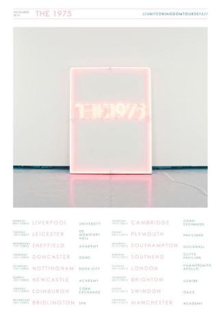 THE 1975 November 2015 UK Tour Poster
