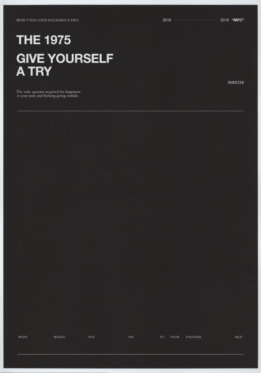 THE 1975 Give Yourself A Try Poster