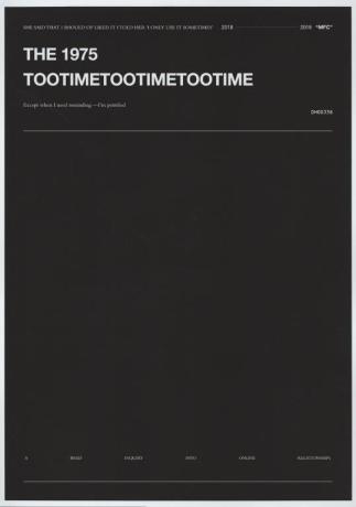 THE 1975  TooTimeTooTimeTooTime Poster Print