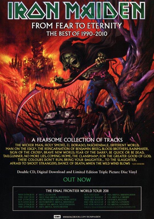 IRON MAIDEN From Fear To Eternity Poster Print
