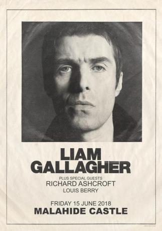 LIAM GALLAGHER As You Were 2018 UK Tour: DUBLIN Malahide Castle w/ Richard Ashcroft Poster