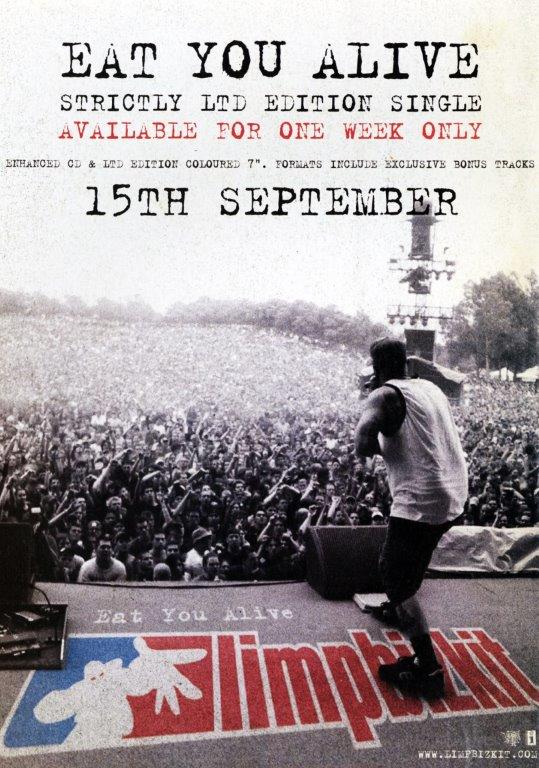 LIMP BIZKIT Eat You Alive Poster