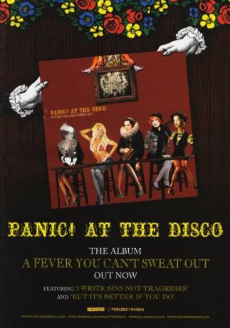 PANIC! AT THE DISCO A Fever You Cant Sweat Out Poster Print