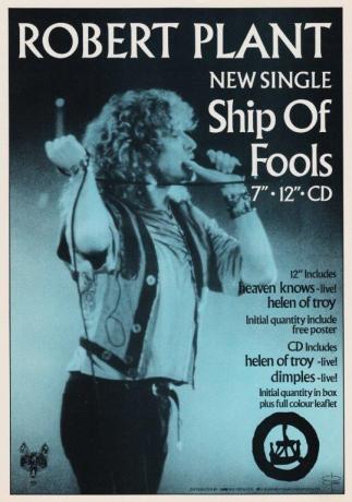 ROBERT PLANT Ship Of Fools Poster Print
