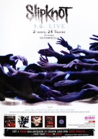 SLIPKNOT 9.0 Live Poster Print