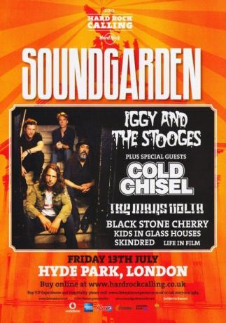 SOUNDGARDEN Hard Rock Calling 2012 - London Hyde Park Poster Print