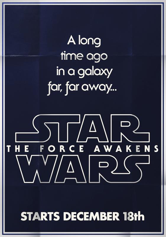 STAR WARS; THE FORCE AWAKENS Movie Poster Print
