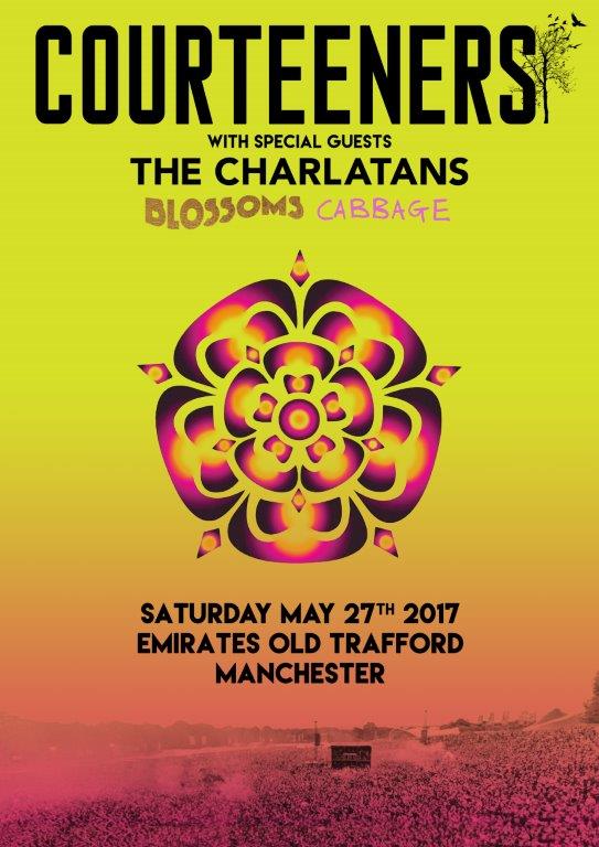 THE COURTEENERS Manchester Emirates Old Trafford 27th May 2017 Poster