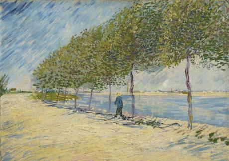VINCENT VAN GOGH Along the Seine Poster Print