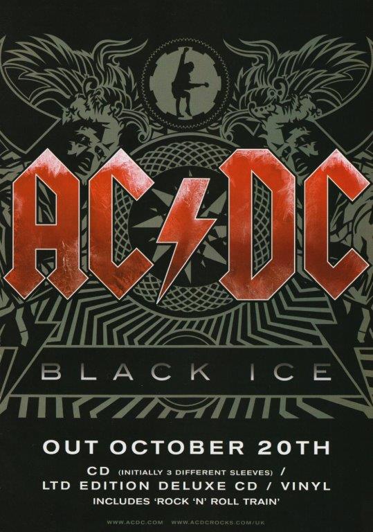AC/DC Black Ice Poster Print - prints4u