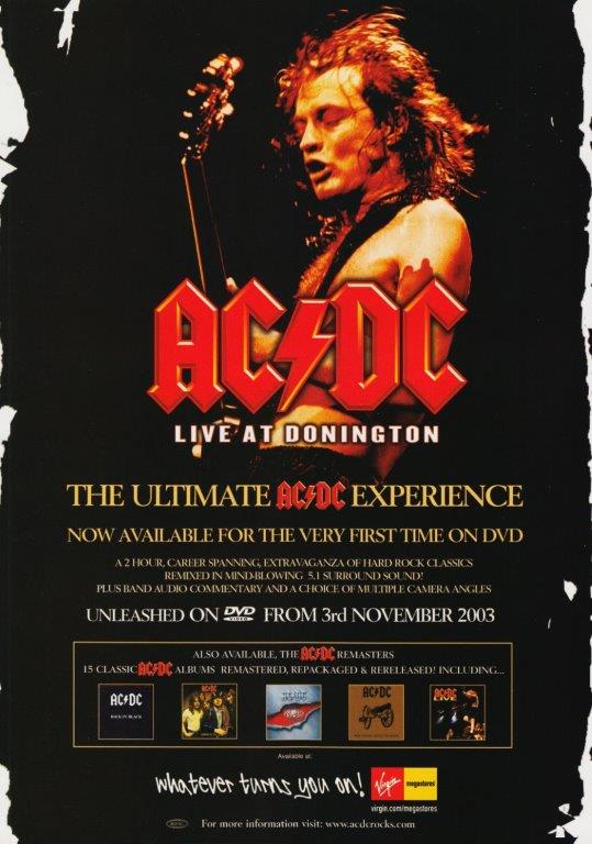 AC/DC Live At Donnington Poster Print - prints4u