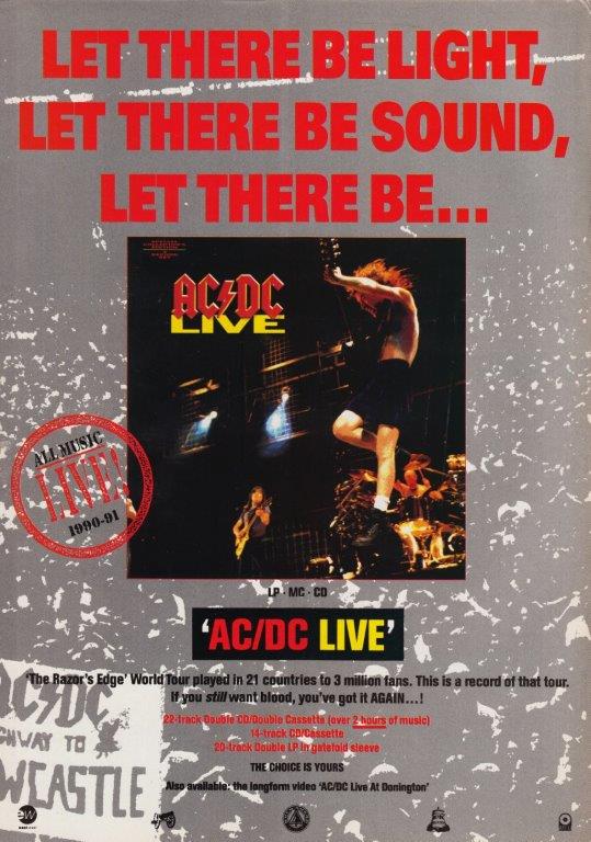AC/DC Live Poster Print - prints4u