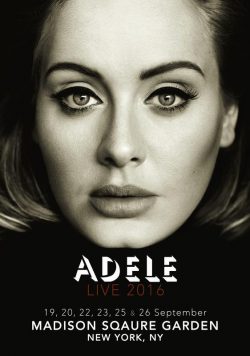 ADELE Madison Square Garden 19-26 September 2016 Poster Print