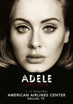 ADELE American Airlines Center 1-2 November 2016 Poster Print