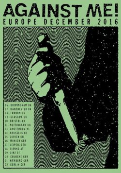 AGAINST ME! European December Tour 2016 Poster Print