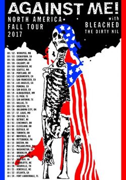 AGAINST ME Shape Shift with Me 2017 North American Tour Poster Print
