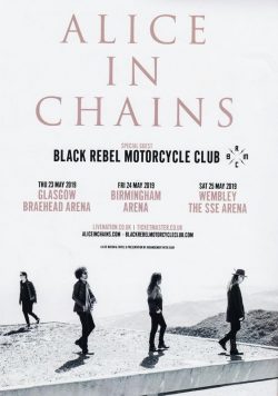 ALICE IN CHAINS Rainier Fog UK Tour May 2019 Poster