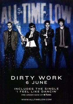 ALL TIME LOW Dirty Work Poster Print