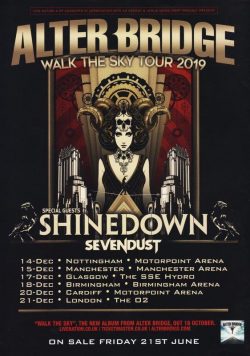 ALTER BRIDGE Sevendust UK December 2019 Tour Poster Print