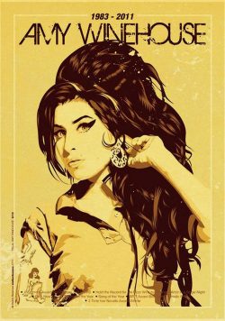 AMY WINEHOUSE 1983 - 2011 Back To Black Rehab Love Is A Losing Game Poster Print