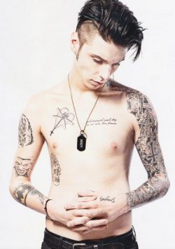 ANDY BIERSACK Black Veil Brides Poster Print