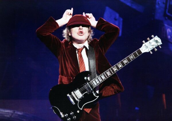 ANGUS YOUNG AC/DC Poster Print