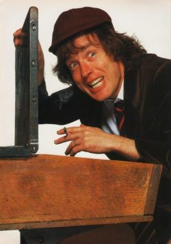 ANGUS YOUNG AC/DC Poster Print