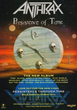 ANTHRAX Persistence Of Time Poster