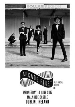 ARCADE FIRE Malahide Castle - 14th June 2017 Poster Print