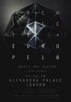 ARCHITECTS London Alexandra Palace - 3rd February 2018 Poster