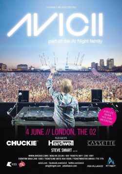 AVICII True London o2 Arena June 4th 2012 Poster Print