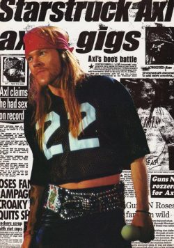 AXL ROSE Guns N Roses Poster Print