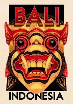 BALI Vintage Travel Poster Print